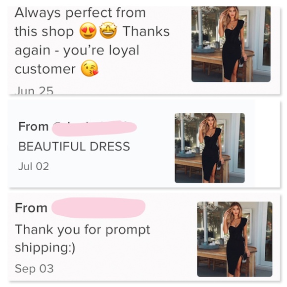 Bandage Flounce High Slit Pencil Black Dress - Picture 14 of 17